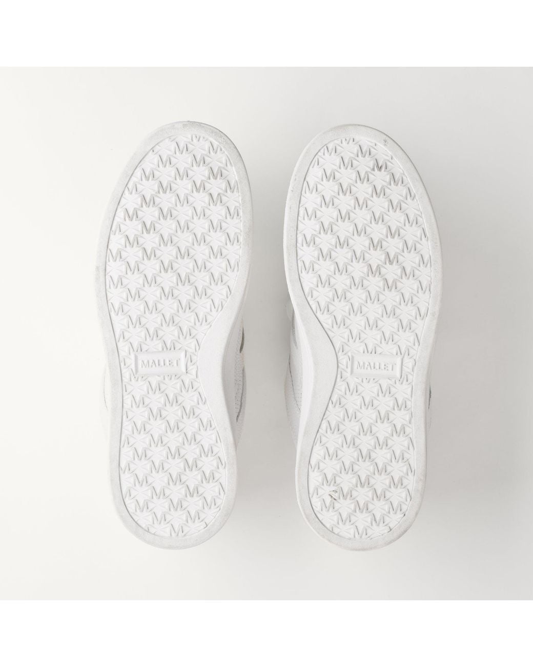 Mallet London White Mallet Fenchurch Leather Trainers for men