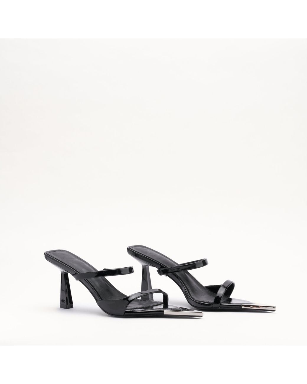 Mallet London White Mallet Frederica Leather Heels