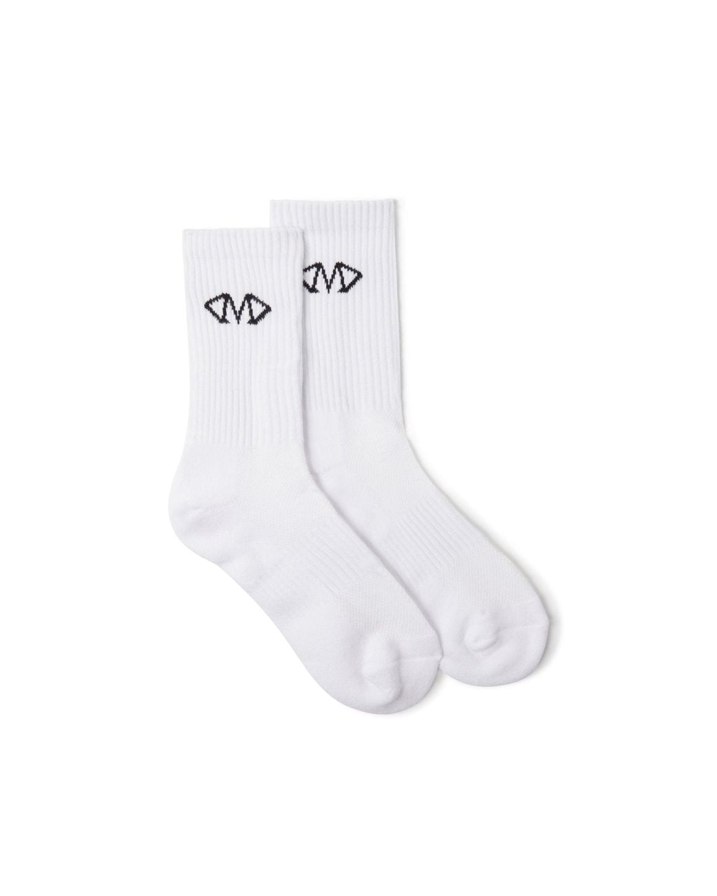 Mallet London Black Mallet Socks Diamond Monogram Single