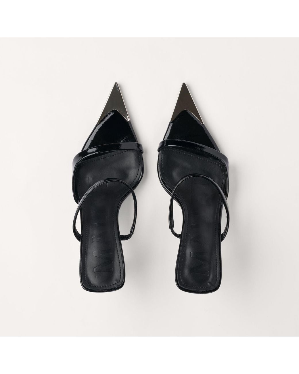 Mallet London White Mallet Frederica Leather Heels