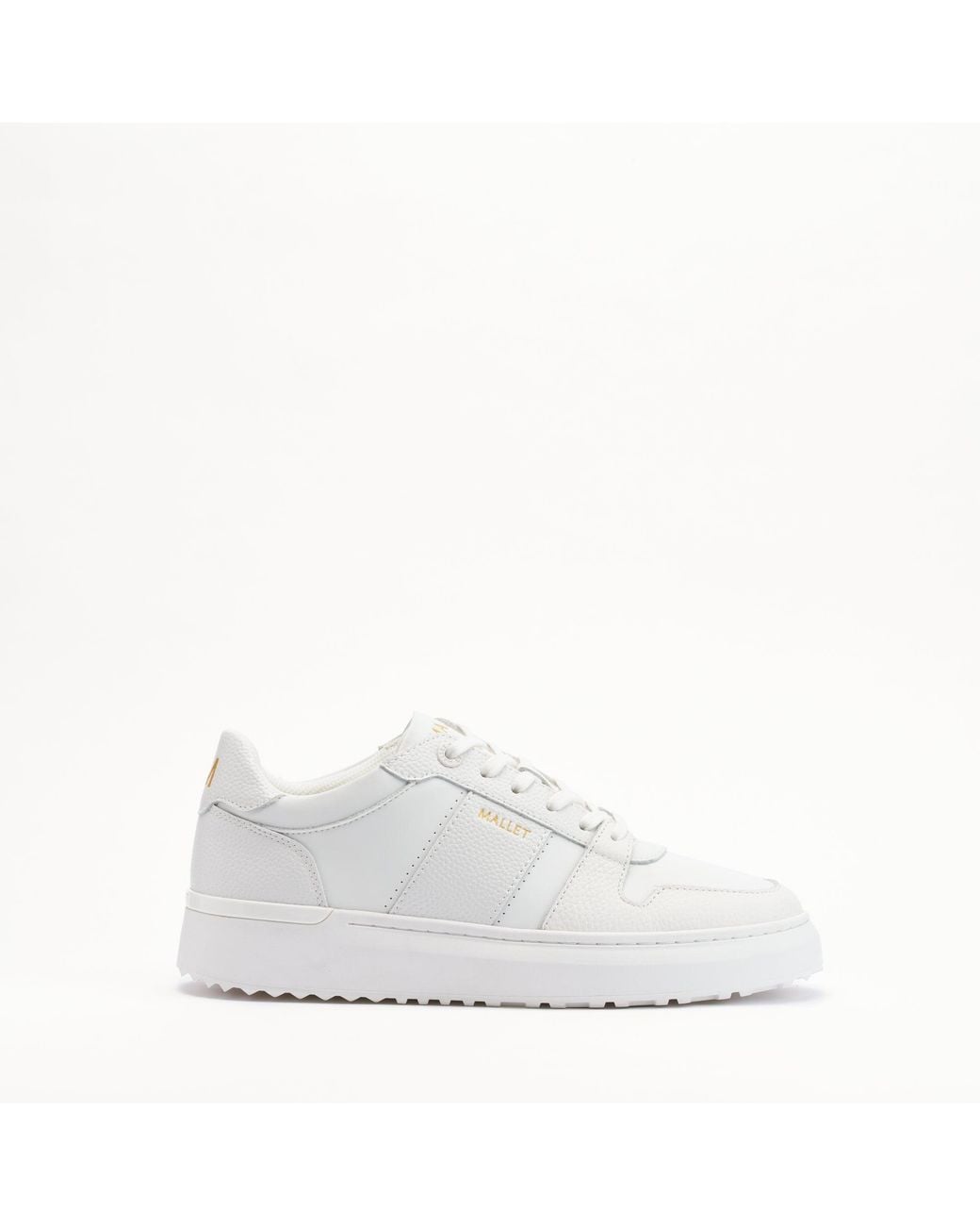 Mallet London White Mallet Hoxton Lite Leather Trainers for men