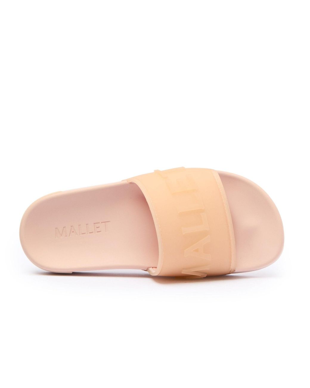 Mallet London Pink Serif Slide Clear