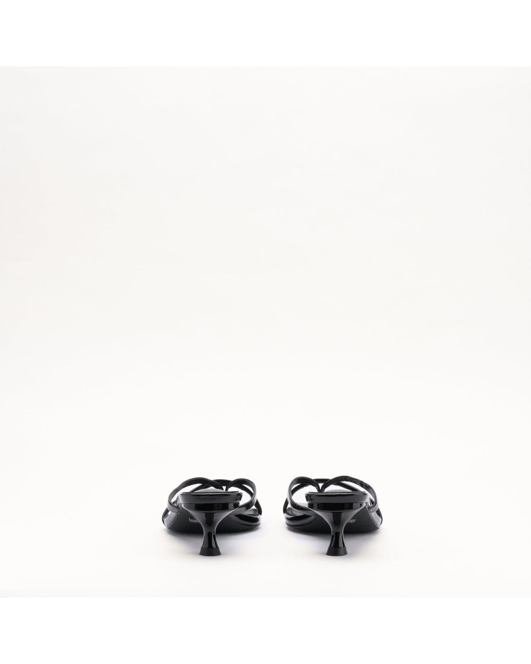 Mallet London Black Mallet Elisa Leather Kitten Heels