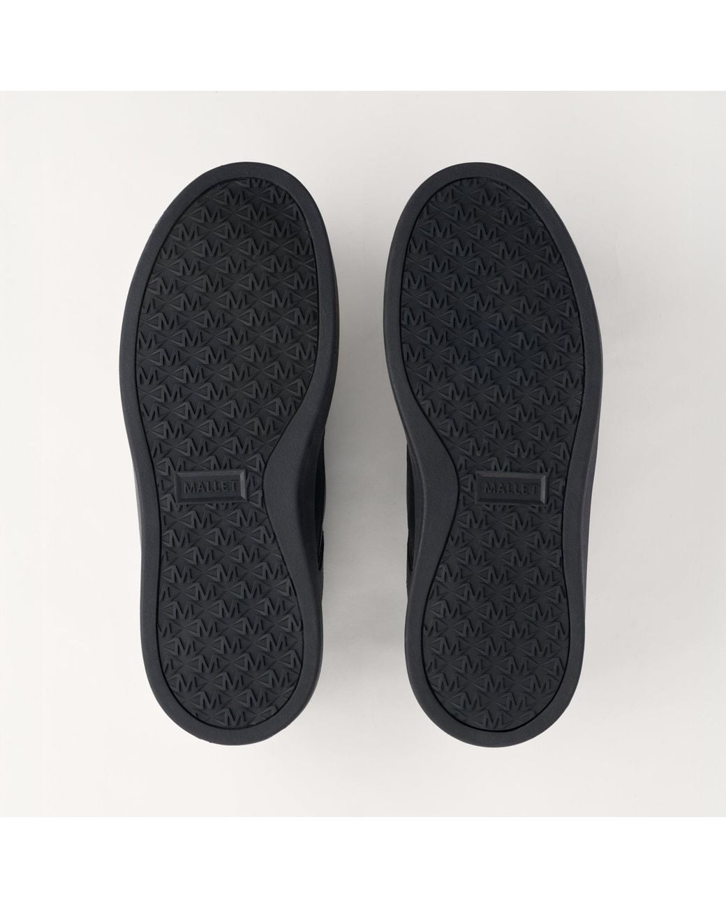 Mallet London Black Mallet Kingsbury Leather Trainers for men