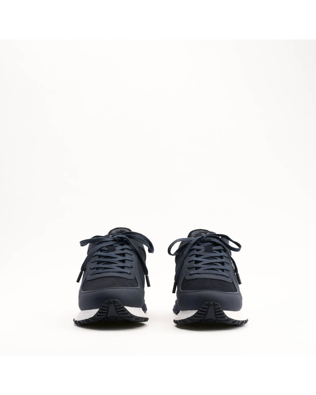 Mallet London Blue Mallet Boundary Ripple Leather Trainers for men