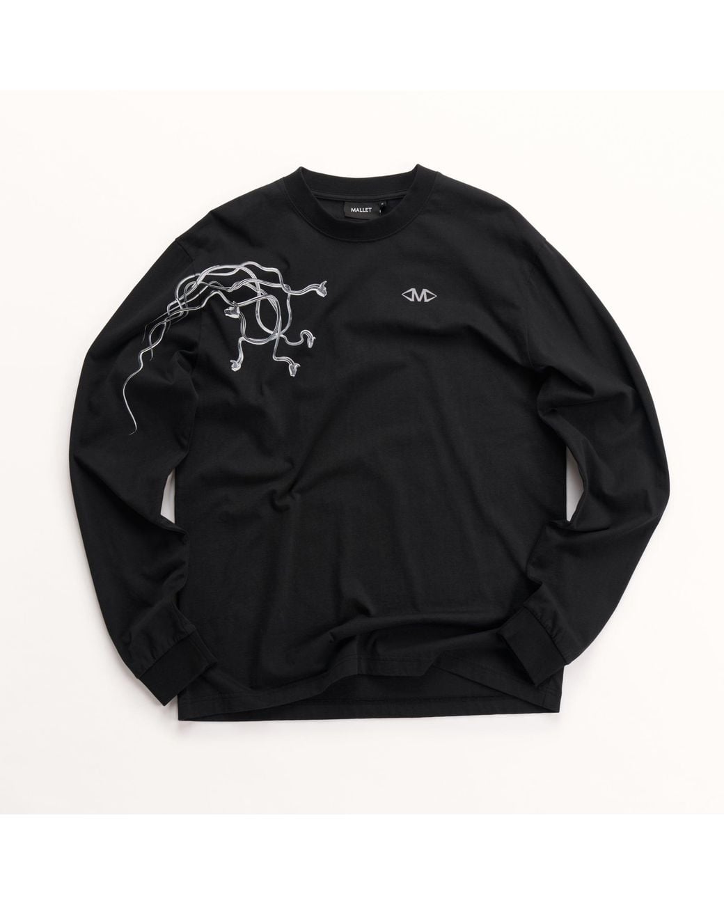 Mallet London Black Mallet X Detroit Parasite Long Sleeve Tee for men