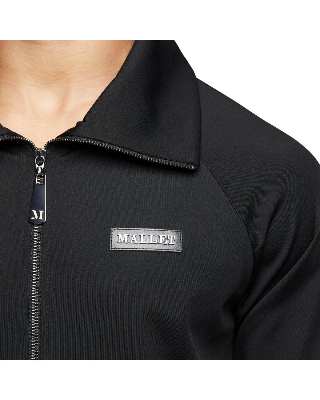 Mallet Black Retro Track Jacket for men