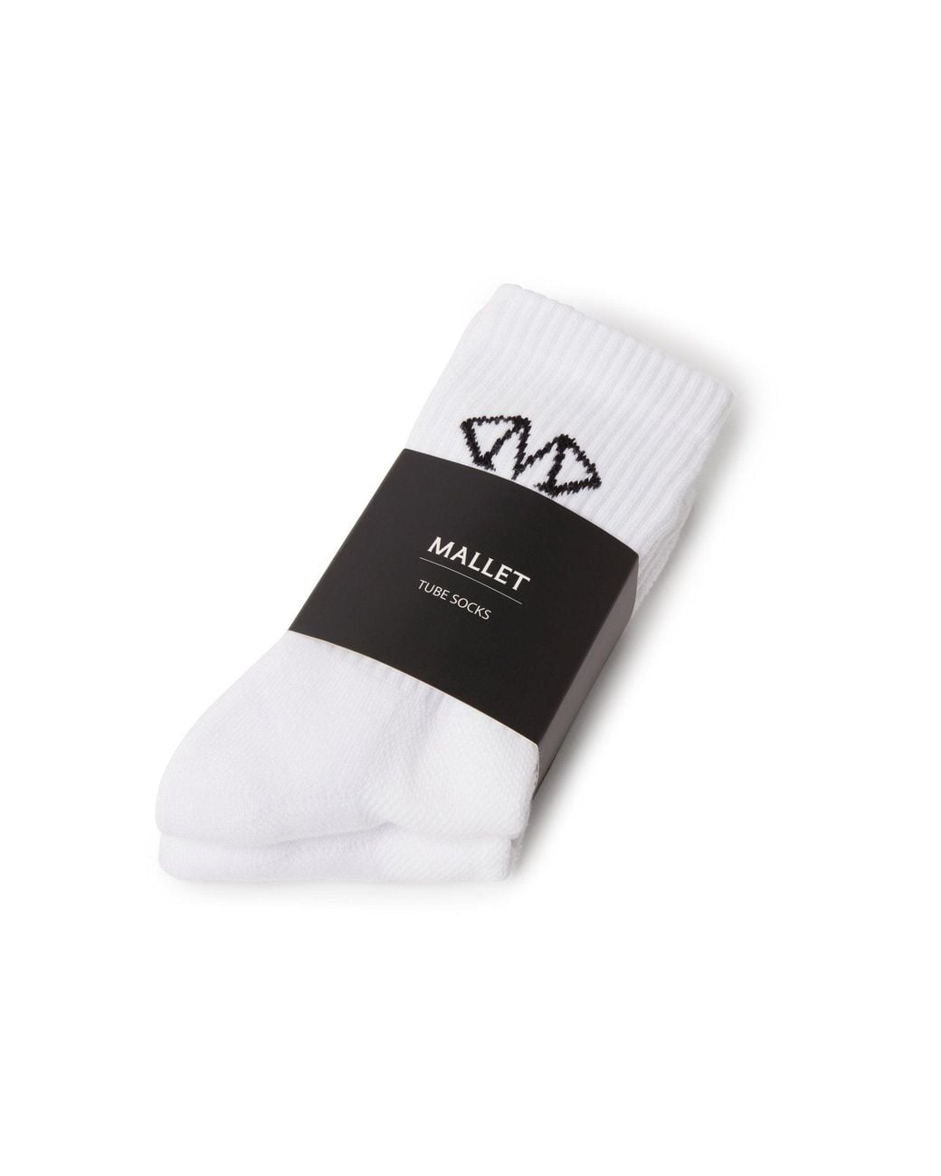 Mallet London Black Mallet Socks Diamond Monogram 2 Pack