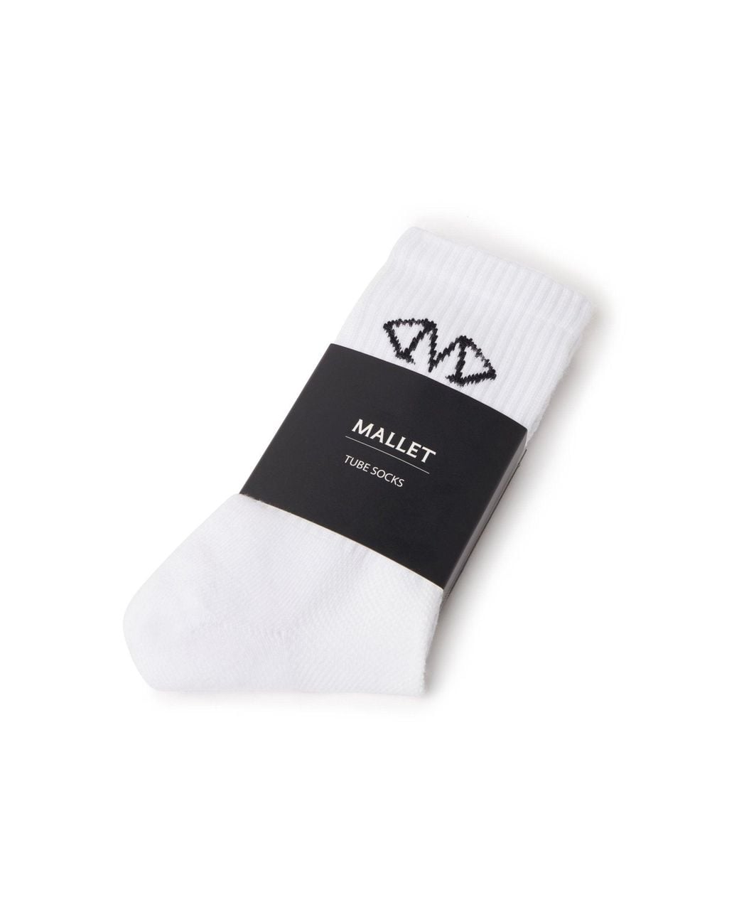 Mallet London Black Mallet Socks Diamond Monogram Single