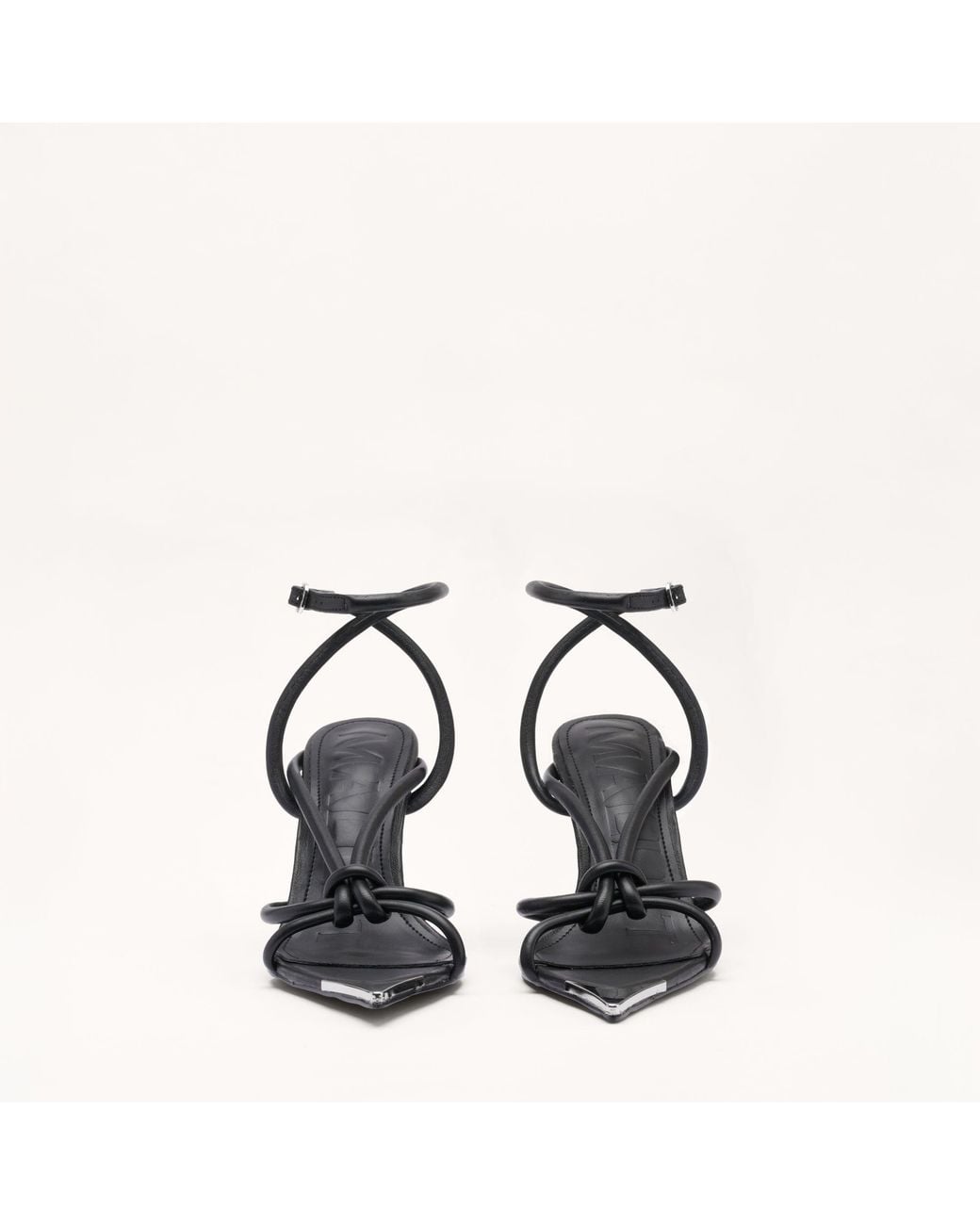 Mallet London Blue Mallet Amber Strap Leather Heels