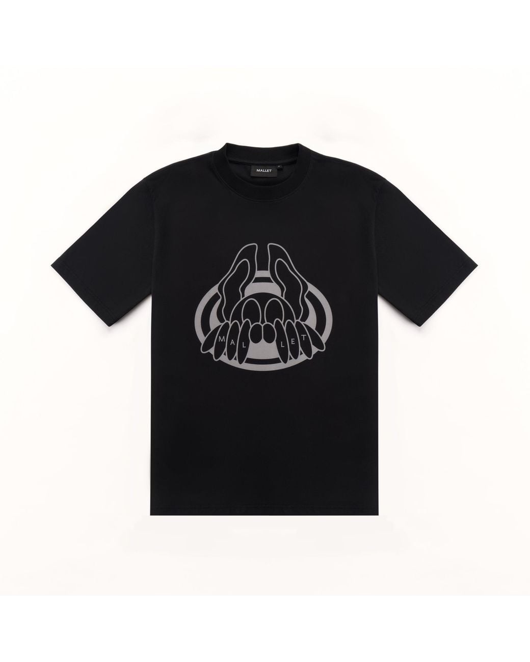 Mallet London Black Mallet X Detroit Peeper Tee for men