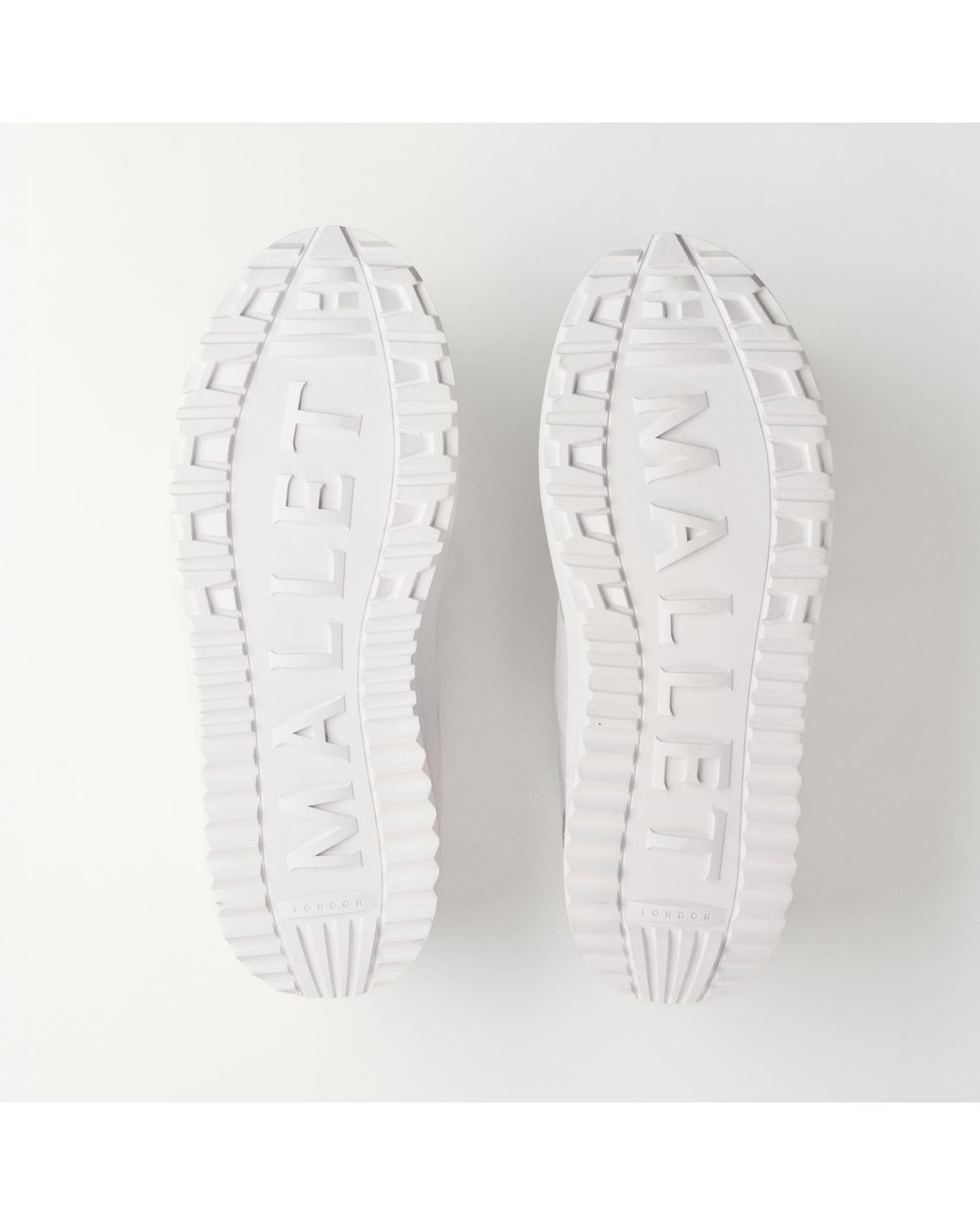 Mallet London White Mallet Hoxton Lite Leather Trainers for men