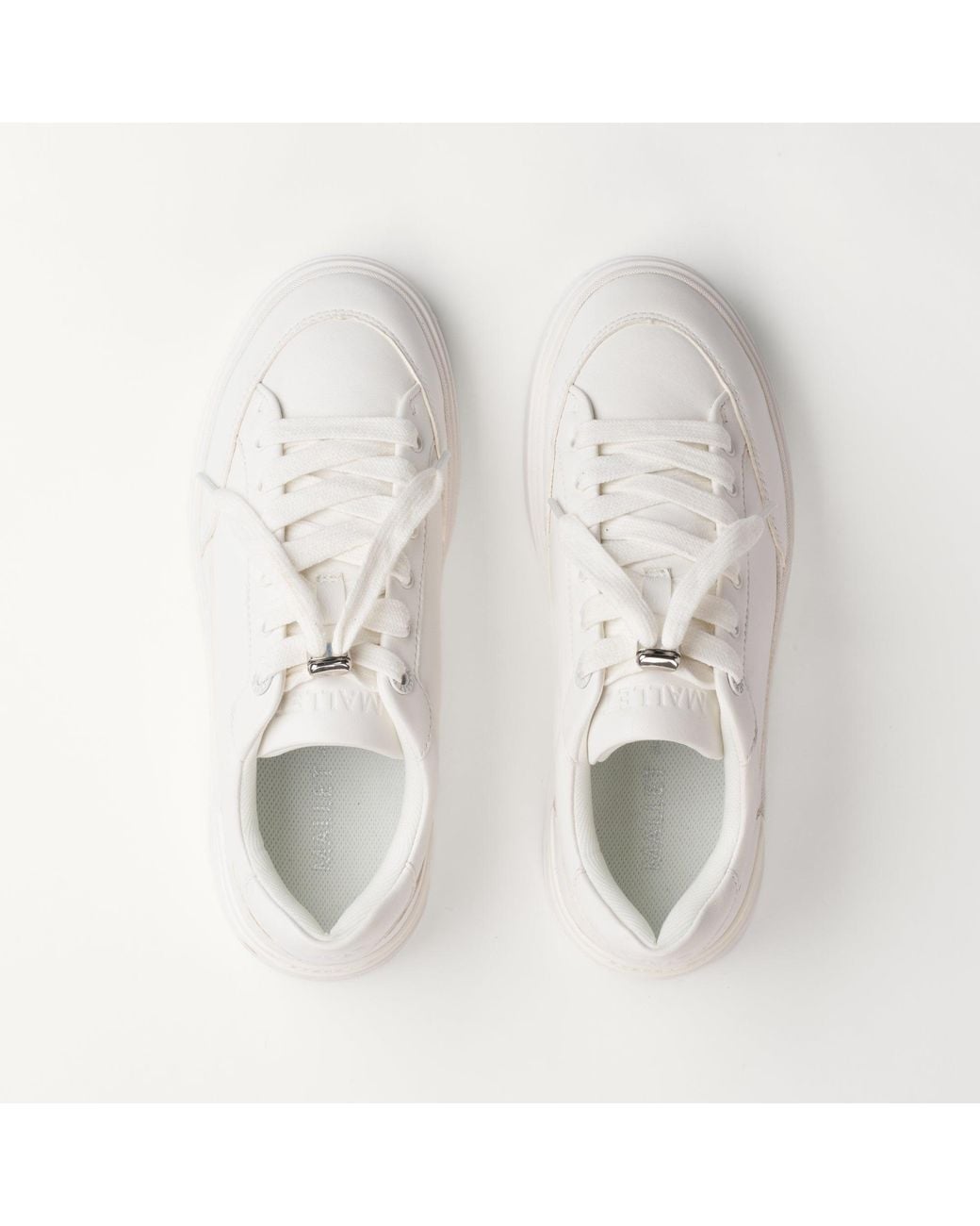 Mallet London White Mallet Lansbury Nappa Leather Trainers