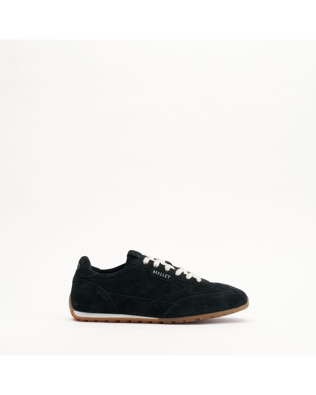 Mallet London Black Mallet Penn Suede Trainers