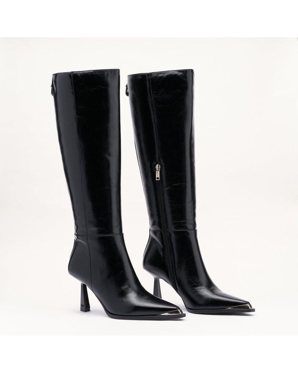 Mallet London Black Mallet Sienna Leather Knee High Boots