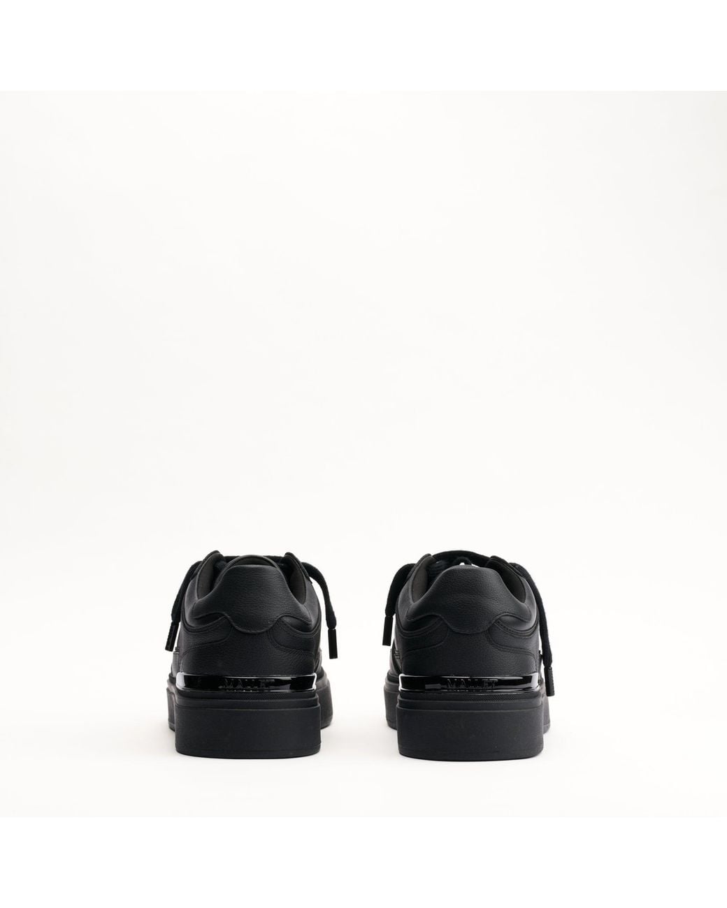 Mallet London Black Mallet Kingsbury Leather Trainers for men