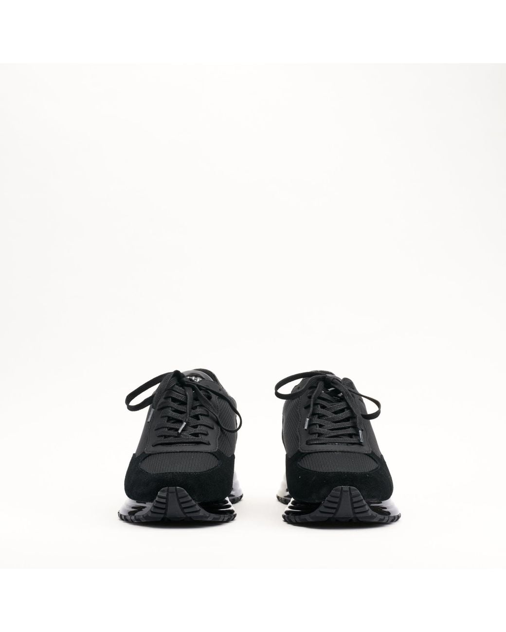 Mallet London Black Mallet Popham Gas Essential Leather Trainers for men