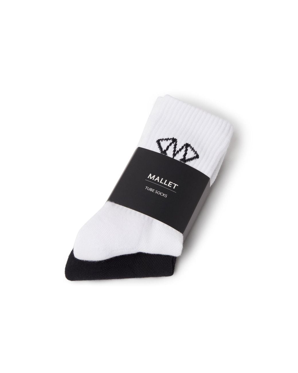 Mallet London Black Mallet Socks Diamond Monogram 2 Pack Multi