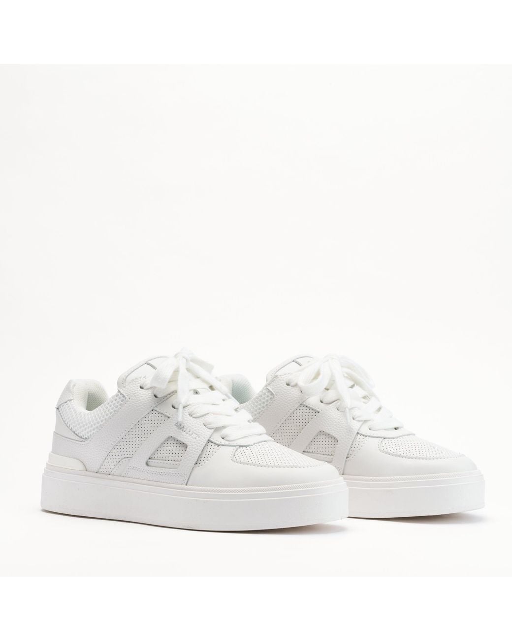 Mallet London White Mallet Fenchurch Leather Trainers for men
