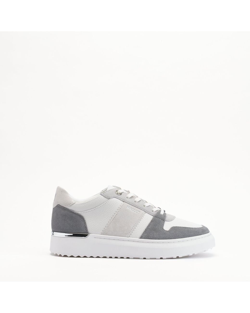 Mallet London White Mallet Hoxton Lite Leather Trainers for men