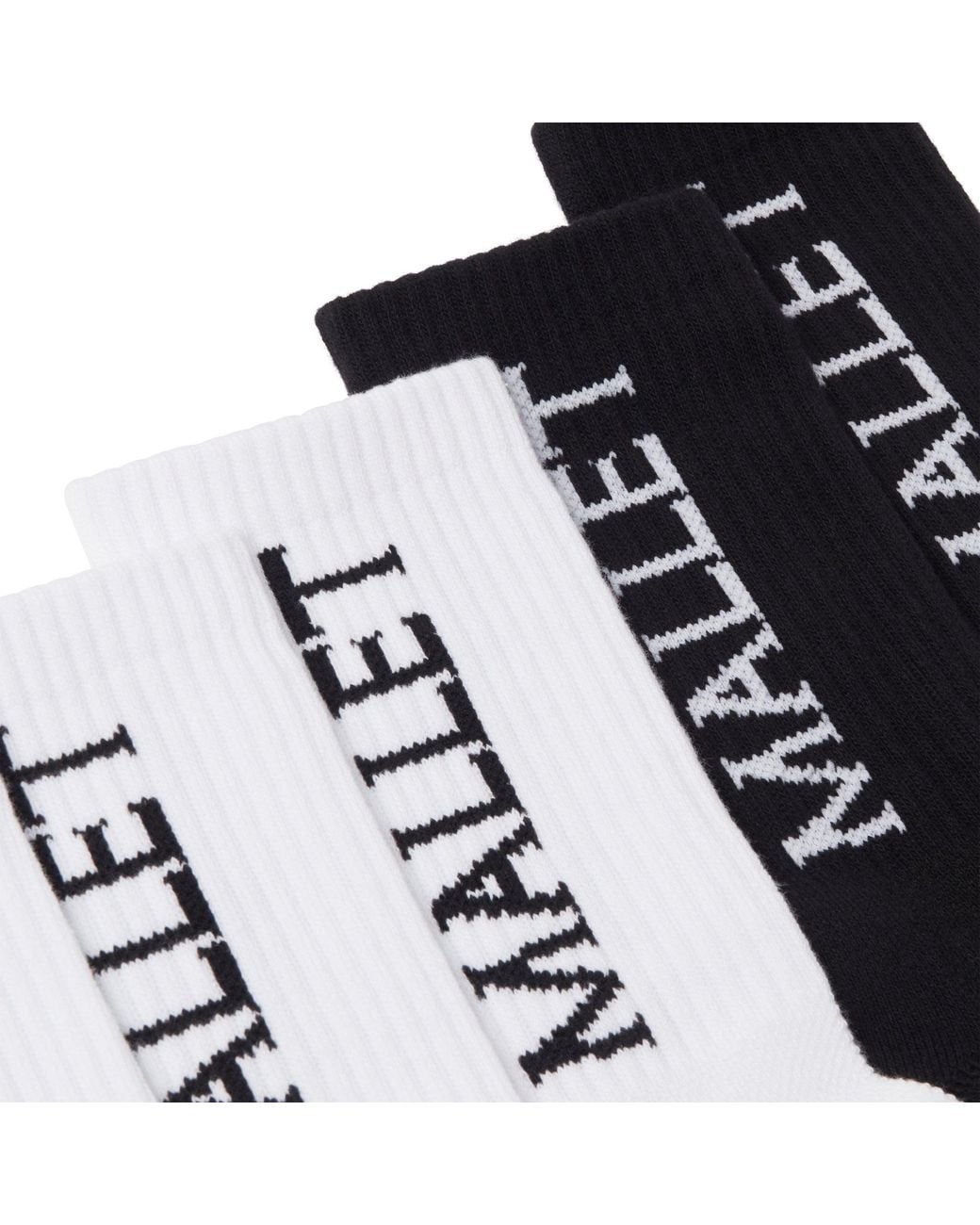 Mallet London White Mallet Socks Large Logo 5 Pack Multi