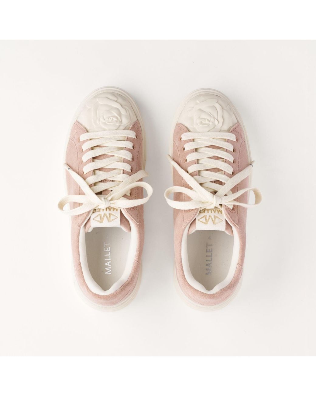 Mallet London Pink Mallet Bloomsbury Suede Trainers