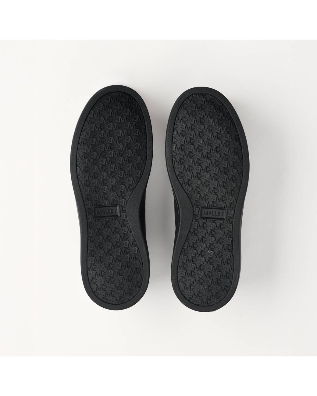 Mallet London Black Mallet Lansbury Leather & Nylon Trainers for men