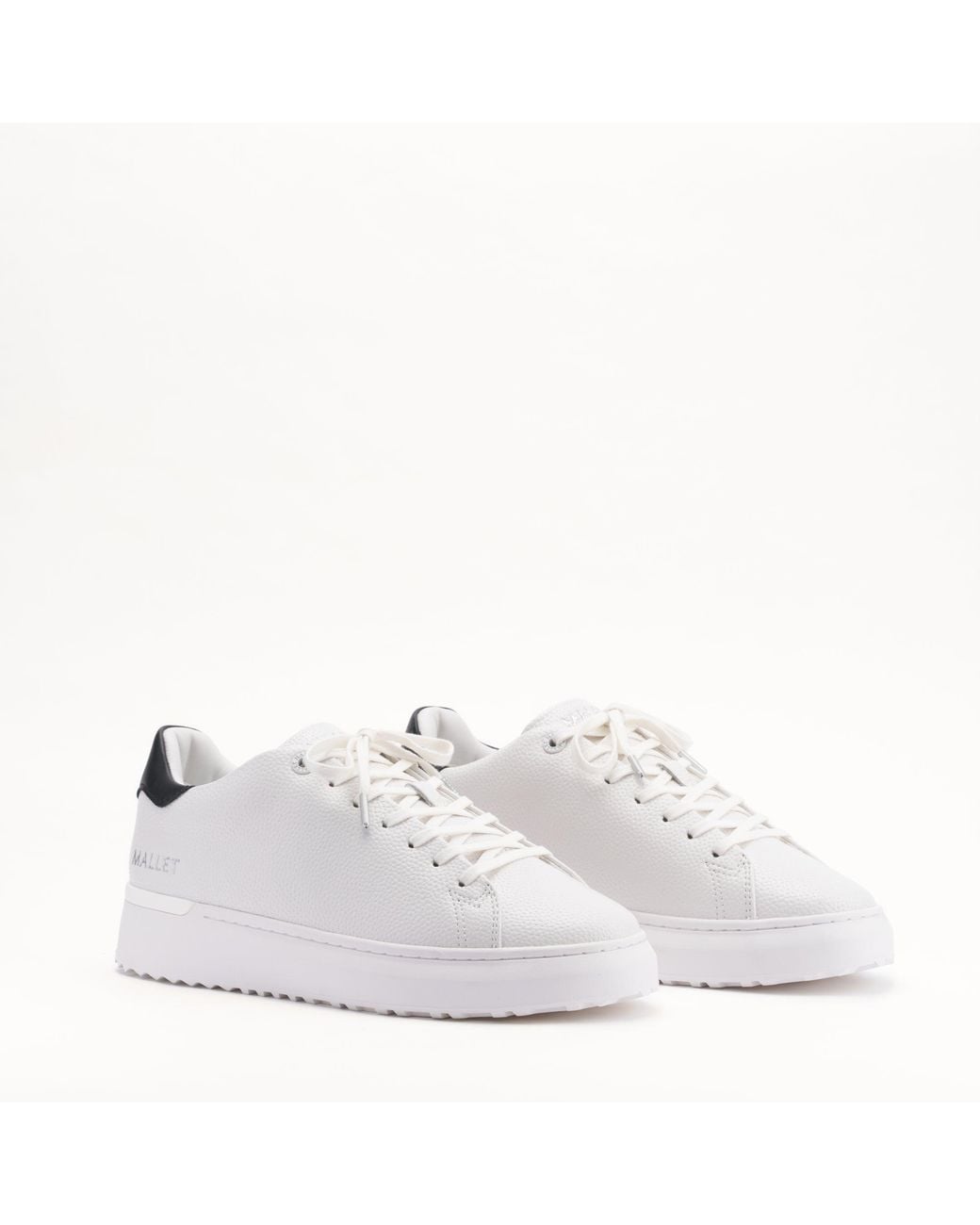 Mallet London White Mallet Grftr Lite And Leather Trainers for men