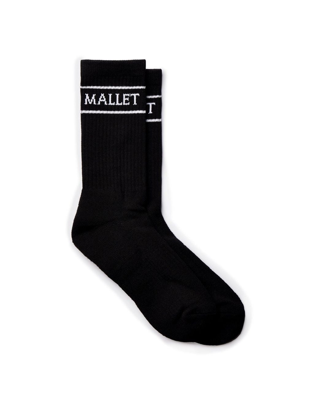 Mallet London Black Small Logo Socks