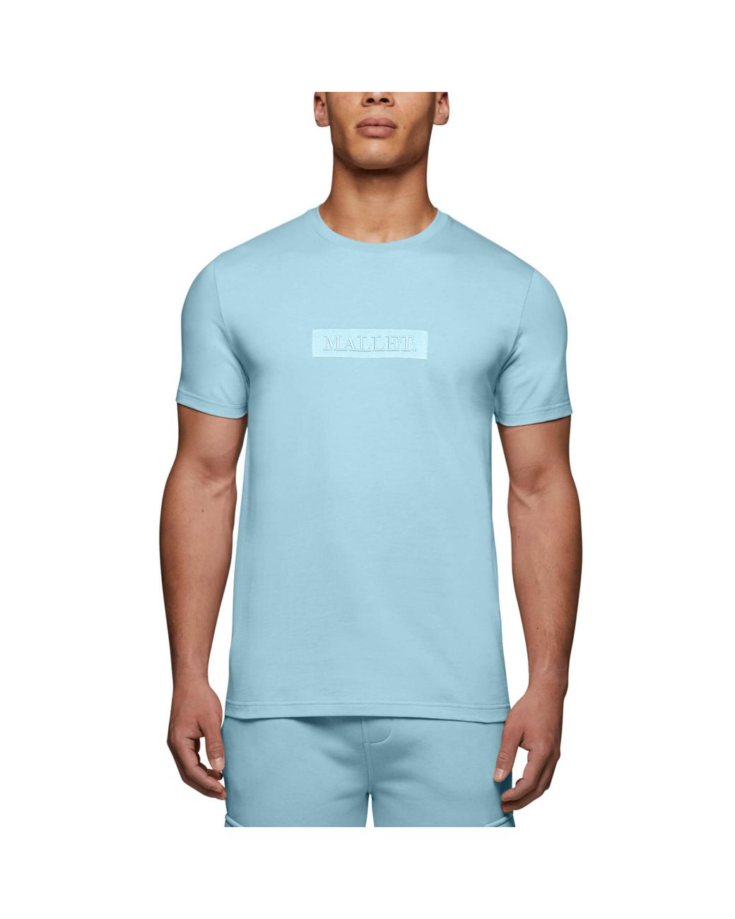 Mallet Blue Box Logo Tee for men