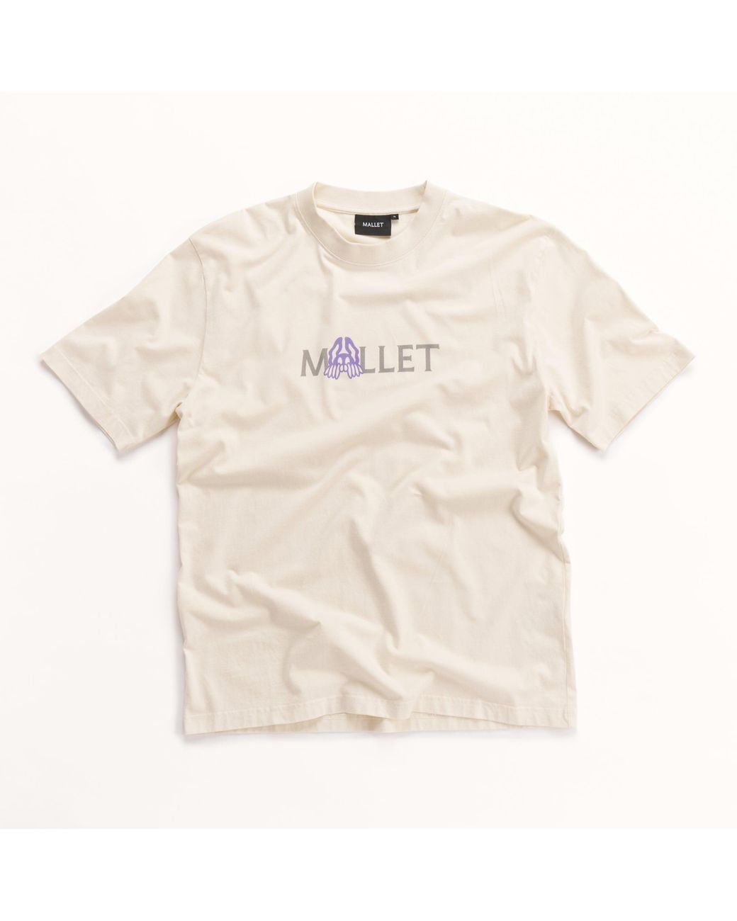 Mallet London Natural Mallet X Detroit Peeper Logo Tee for men