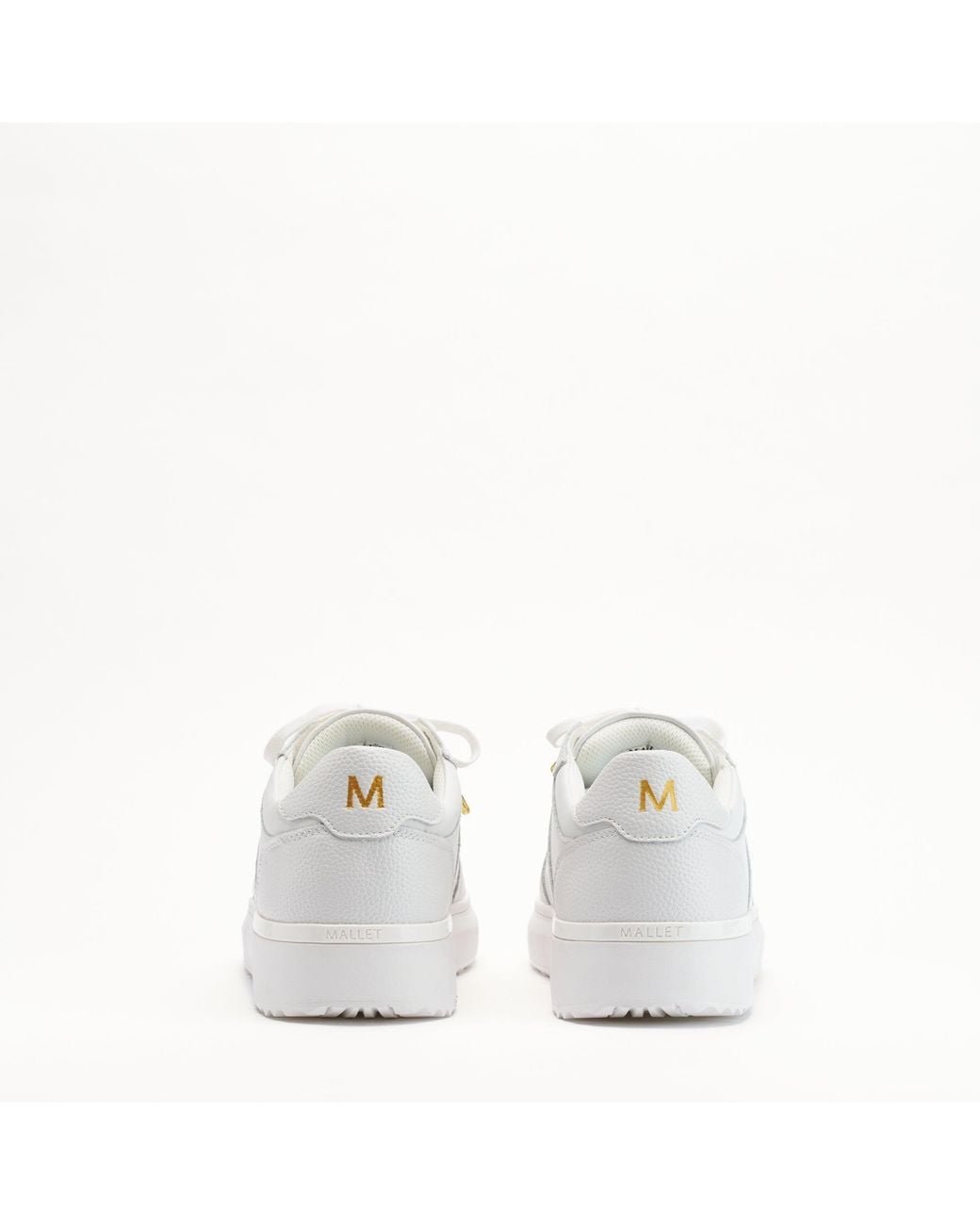Mallet London White Mallet Hoxton Lite Leather Trainers for men