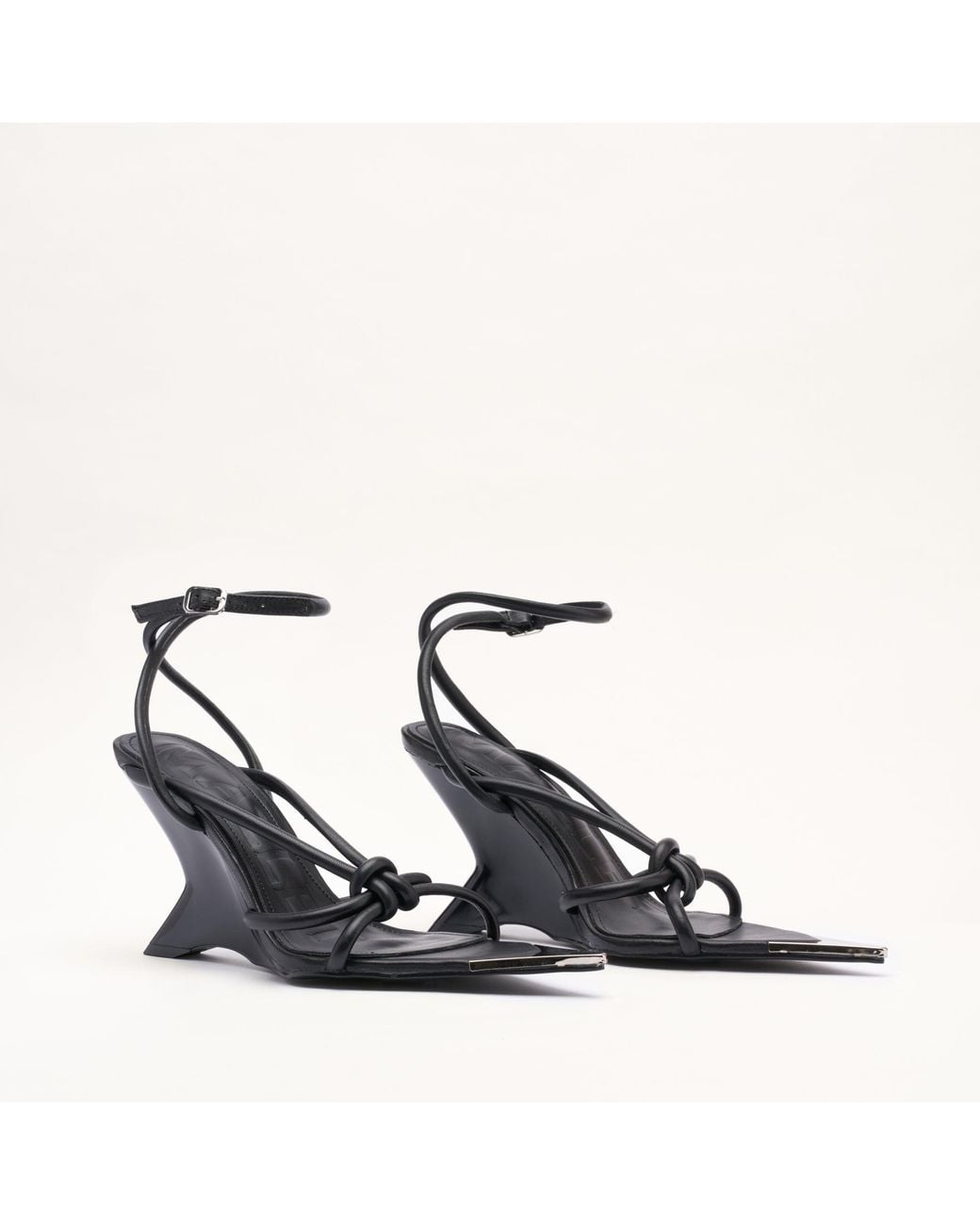 Mallet London Blue Mallet Amber Strap Leather Heels