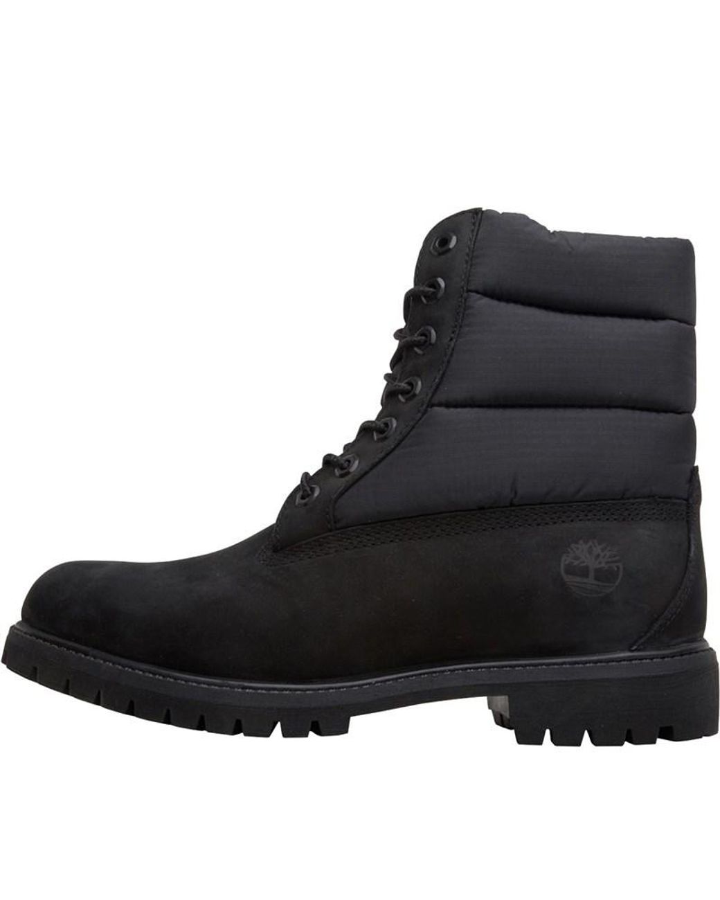 Timberland Leather 6 Inch Premium Puffer Boots Black for Men - Lyst