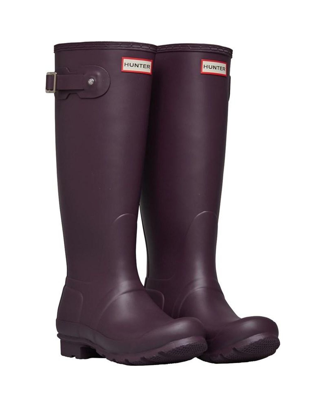 dark purple hunter boots