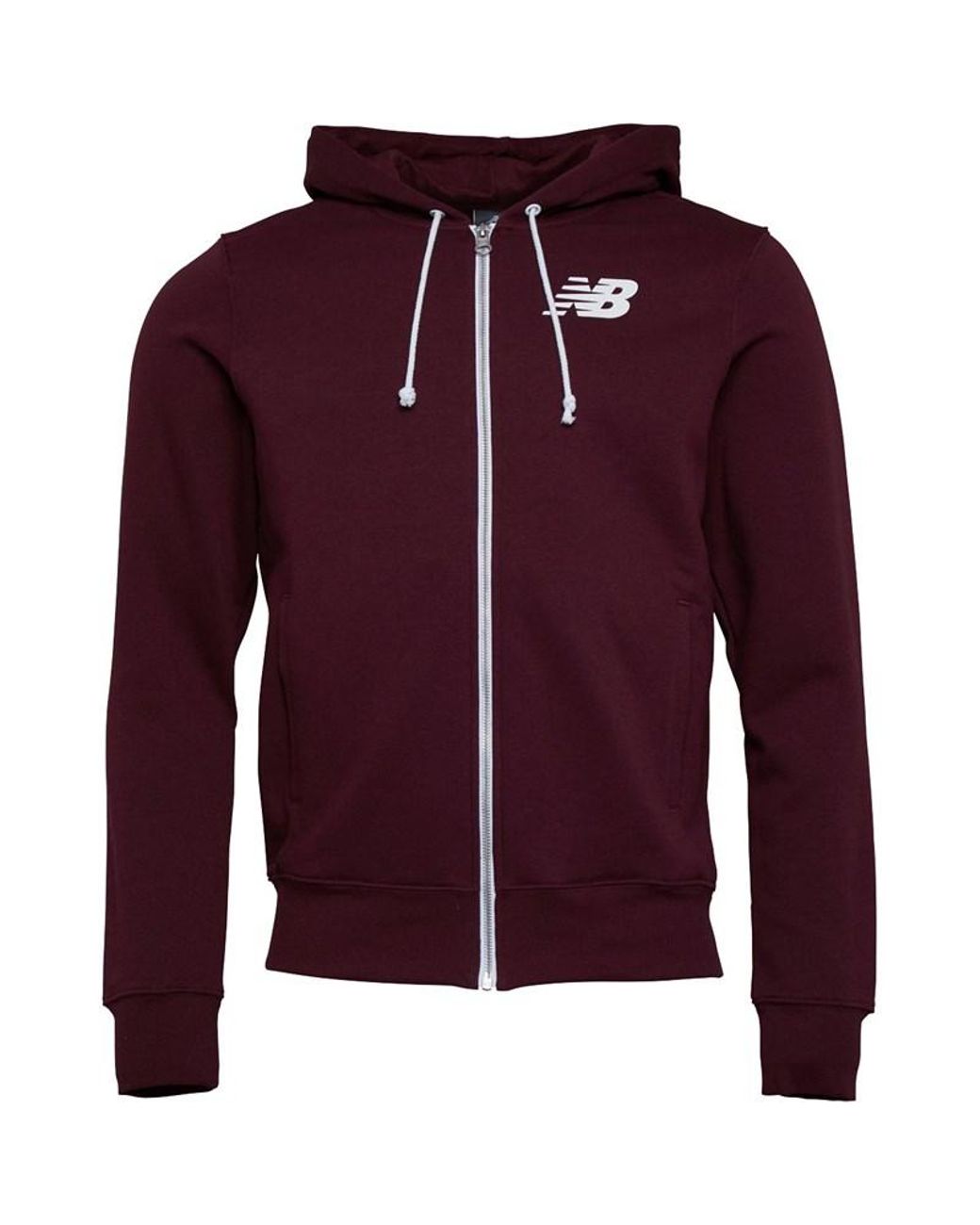 burgundy new balance hoodie