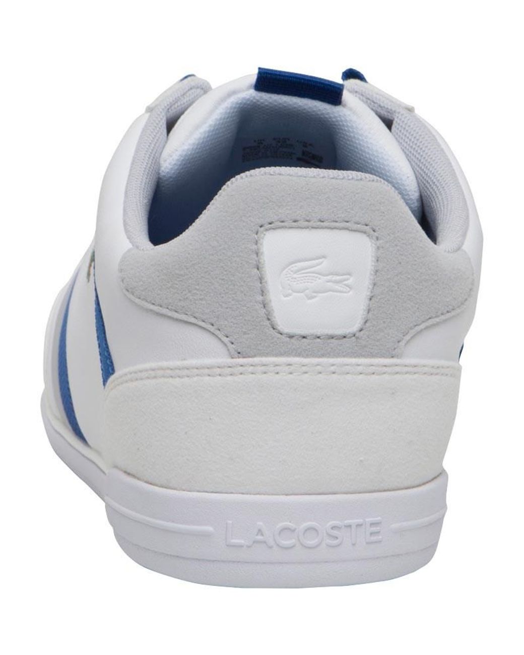 lacoste mens giron trainers white