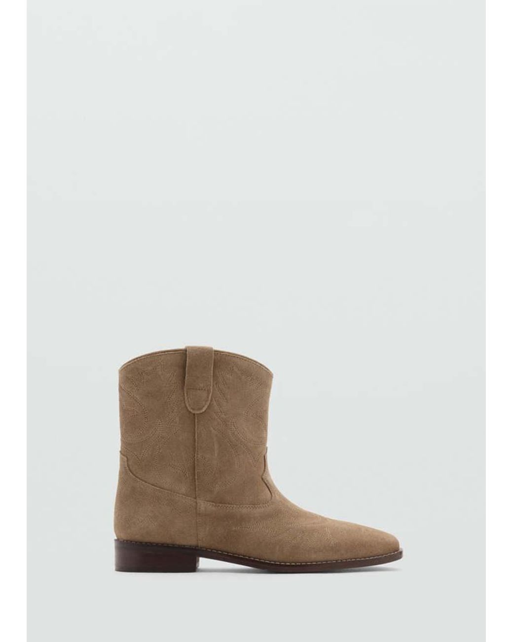 MANGO TEEN Multicolor Suede Leather Ankle Boots