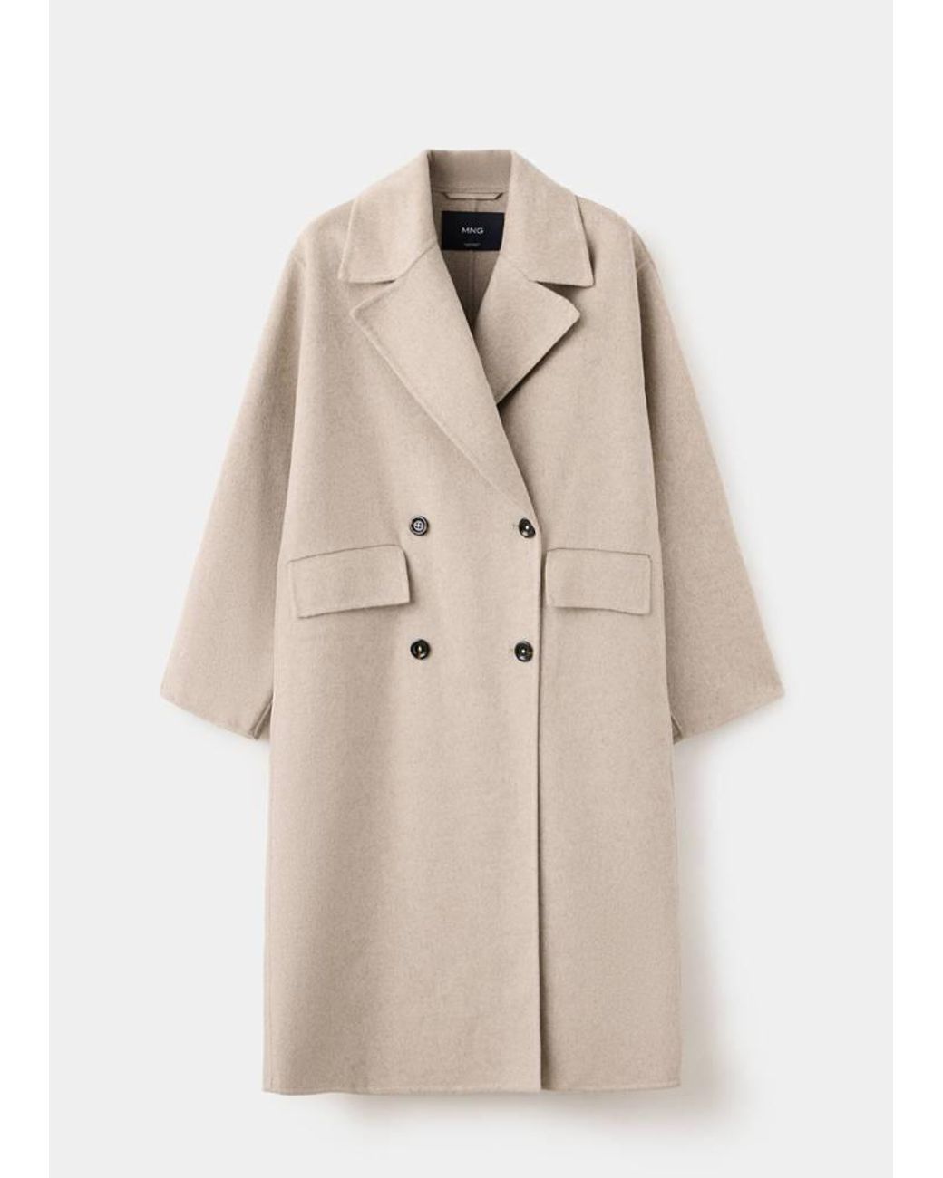 Mango Natural Handmade Oversized Wool Coat
