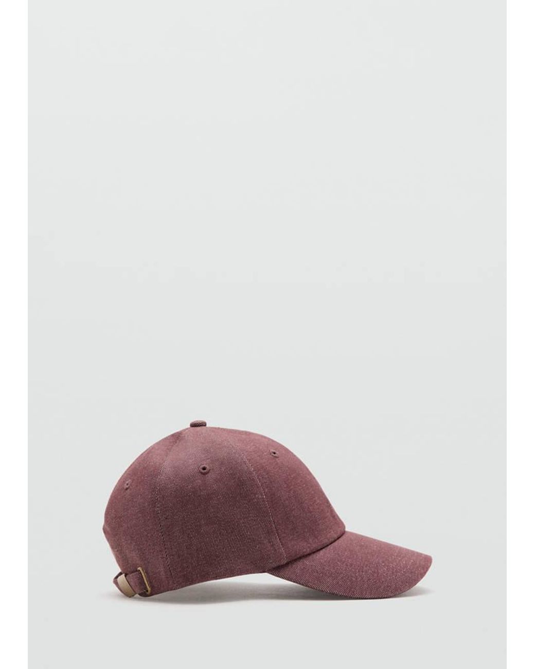 Mango Red Cotton Visor Cap