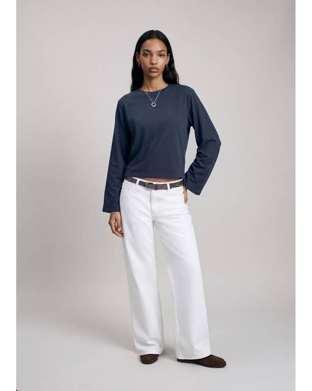 MANGO TEEN Blue T-Shirt Over