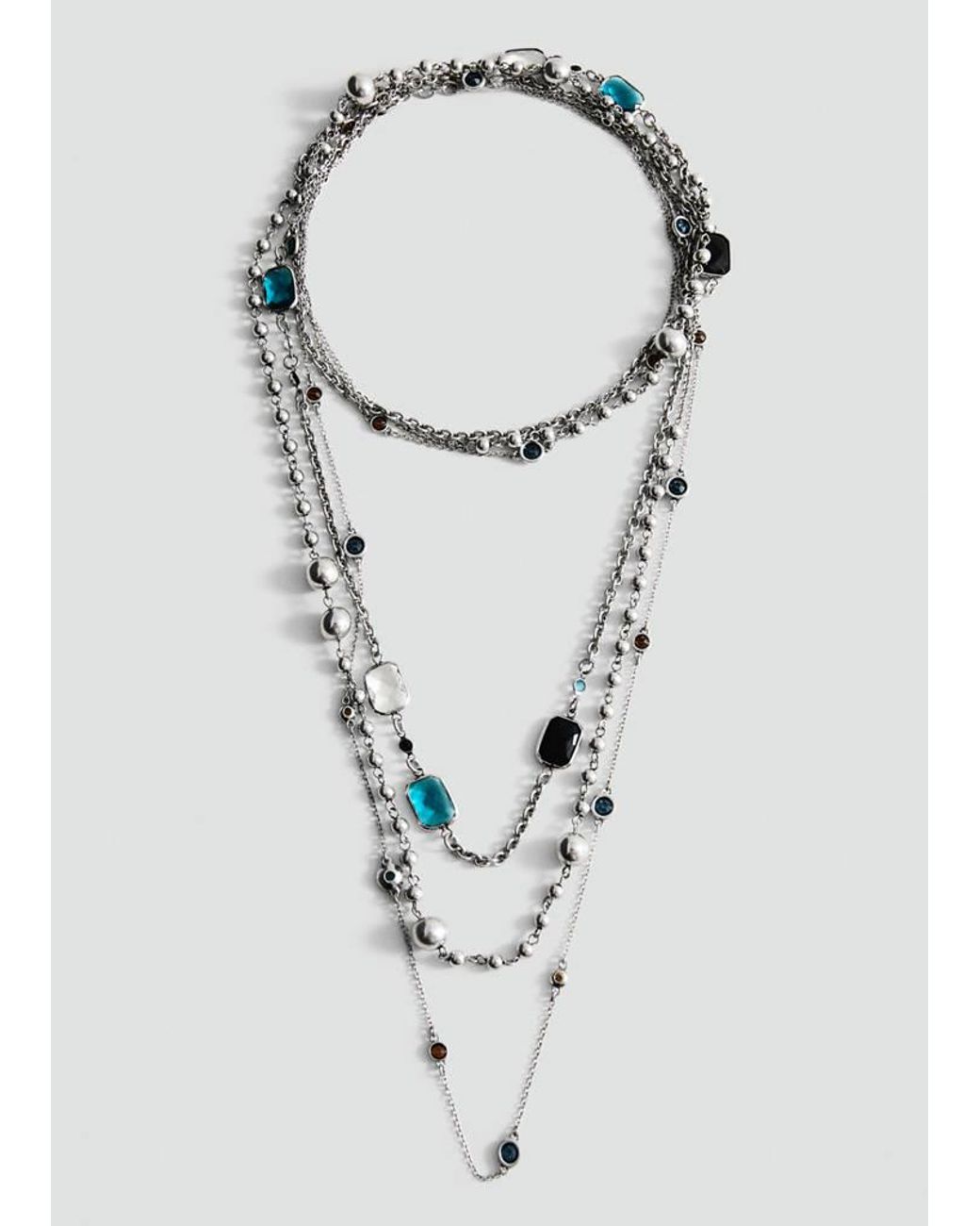 Mango White Mixed Bead Necklace