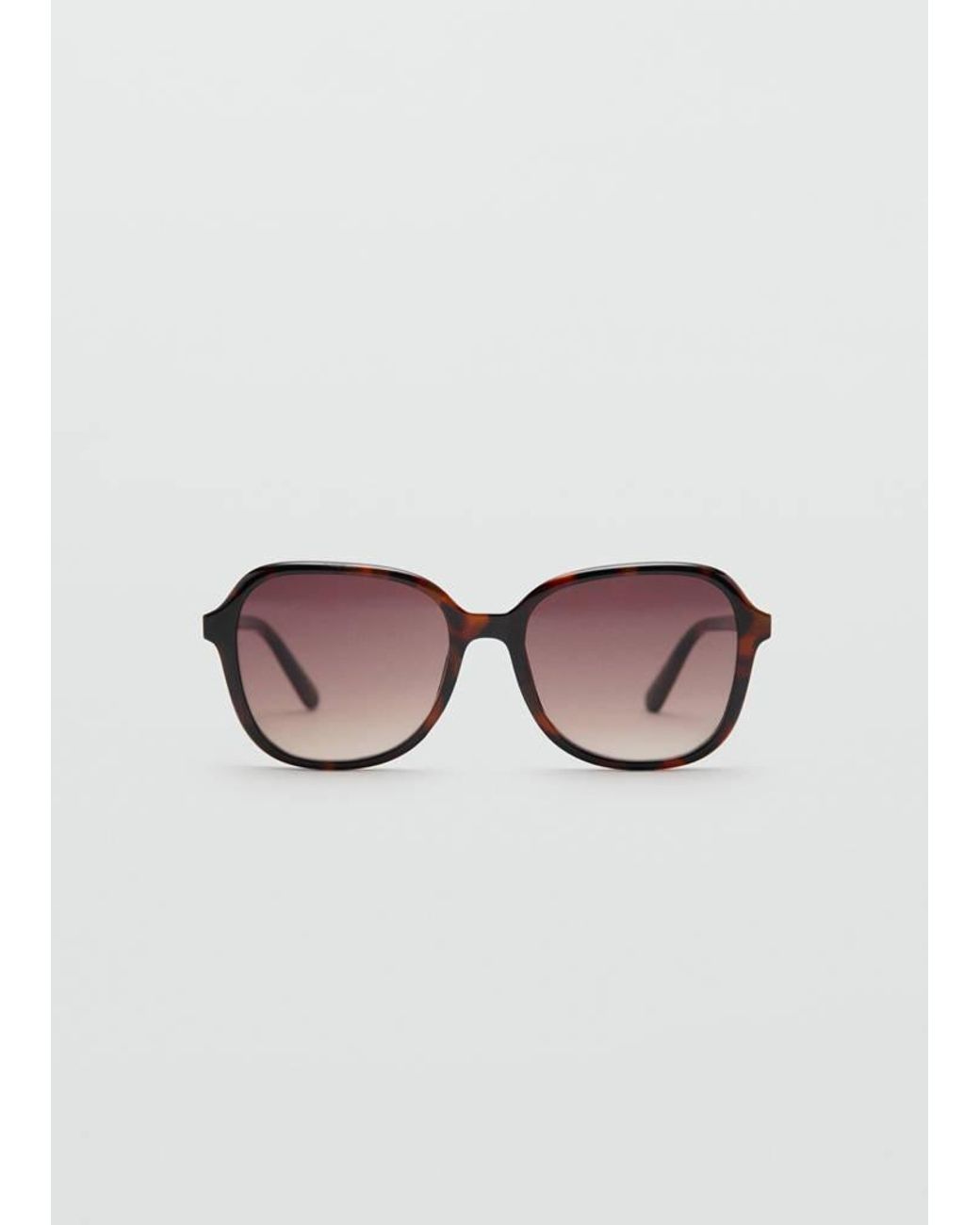 Mango Pink Squared Frame Sunglasses