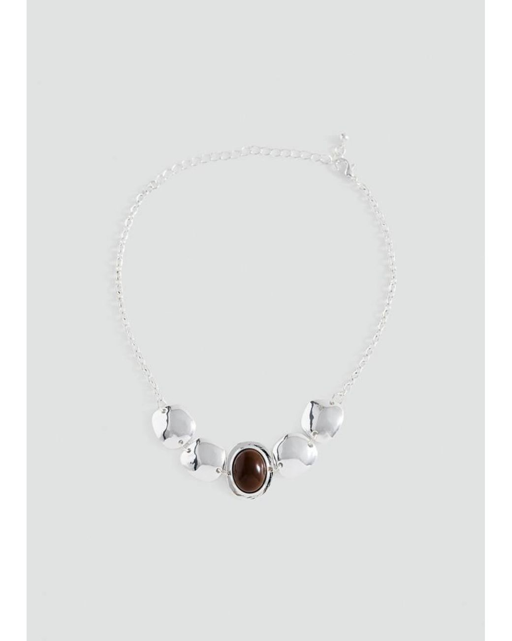 MANGO TEEN White Mixed Bead Necklace