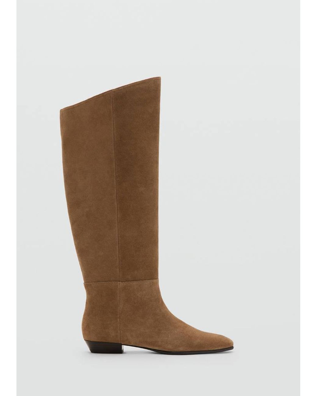 Mango Multicolor High-Leg Suede Boots