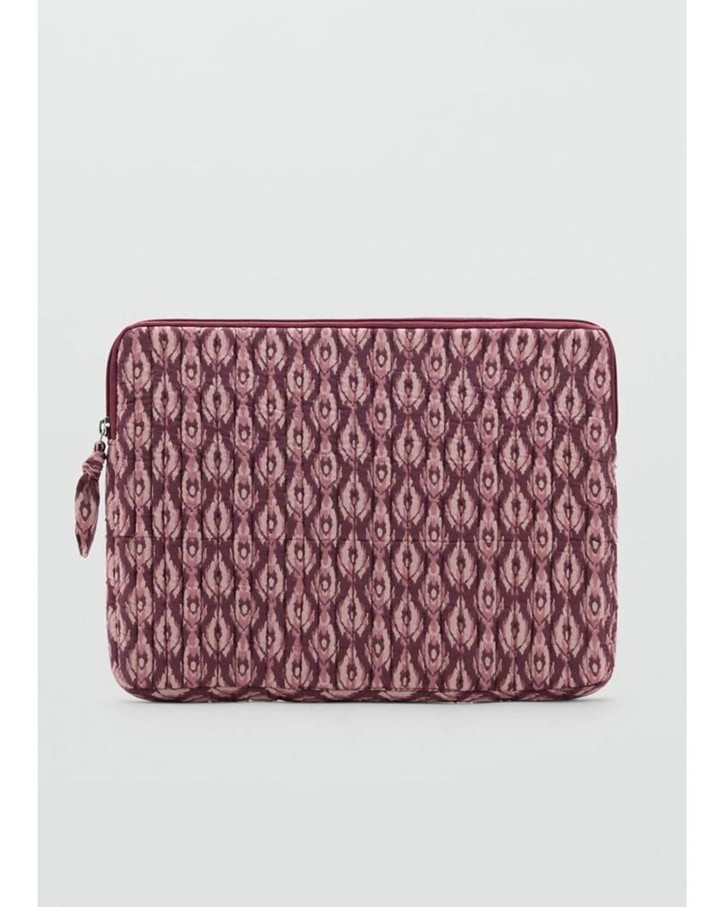 MANGO TEEN Red Padded Printed Laptop Case