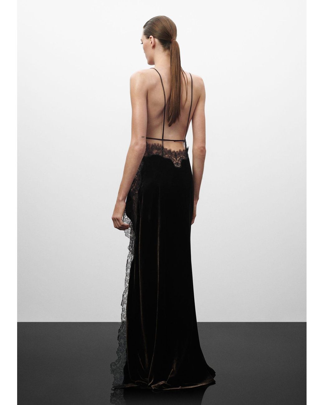 silk velvet slip dress mango MANGO Javier Velvet Maxi Dress