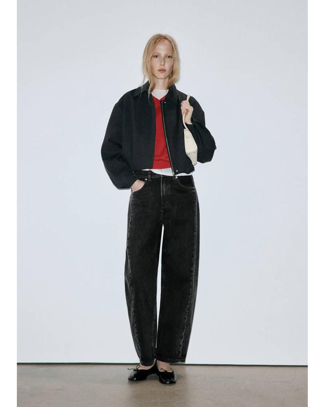 Mango Multicolor Balloon Seam Jeans