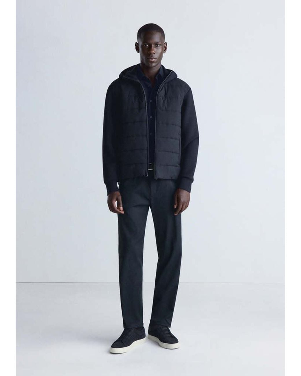 Mango Blue Thermolite Padded Jacket for men
