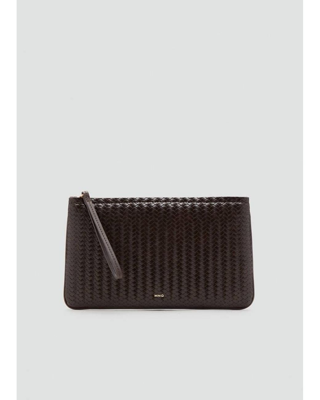 Mango Gray Braided Pouch